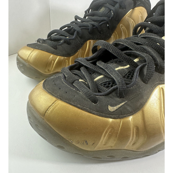 Nike Air Foamposite One Metallic Gold Black 314996-700 Men’s Size 13 *Flawed* - Picture 12 of 16